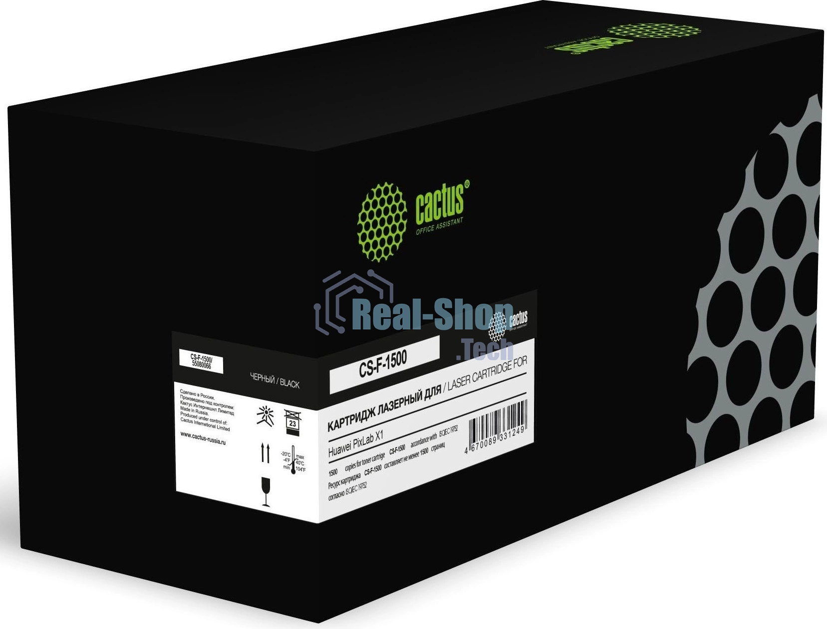 Картридж лазерный Cactus CS-F-1500 55080066 черный (1500 стр.) для Huawei PixLab X1