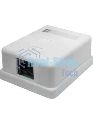 Розетка компьютерная 1-м 8P8C (RJ-45) UTP кат.5E SUPRLAN 10-0307