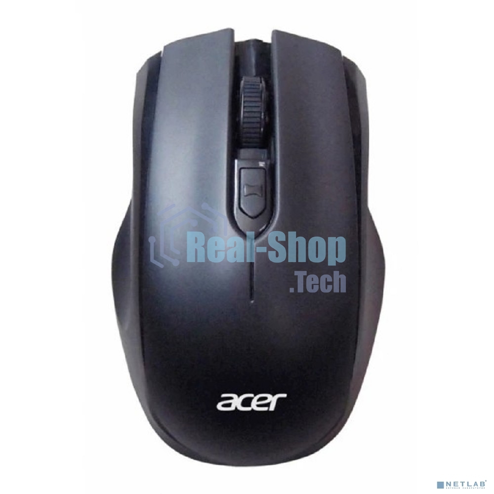 Мышь беспроводная Acer OMR030 черный, 1600 dpi, радиоканал, USB, кнопки - 4
