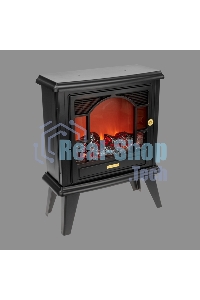 Светодиодный камин Neon-night Гранд Шале с эффектом живого огня 45х18х56см, работает от батареек 3хС (в комплект не входят) или от USB (в комплекте), черный