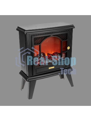 Светодиодный камин Neon-night Гранд Шале с эффектом живого огня 45х18х56см, работает от батареек 3хС (в комплект не входят) или от USB (в комплекте), черный