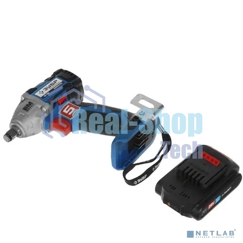 Бесщеточный гайковерт ЗУБР Профессионал GB-250-22, 20В, 2 АКБ (2Ач), в кейсе