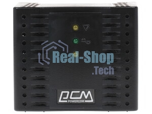 Стабилизатор напряжения Powercom Voltage Regulator, 3000VA, Black, Schuko