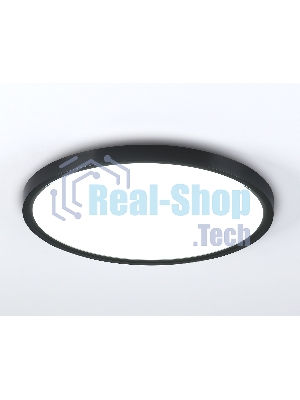 Потолочный светодиодный светильник Ambrella light FZ3055 BK черный IP44 33W+10W 6400+6400К D370*40 (Без ПДУ)