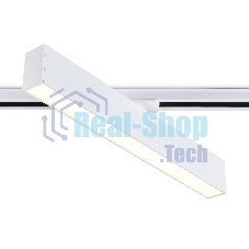 Трековый однофазный светильник Ambrella light GL6769 WH белый LED 24W 3000K 600*22*48
