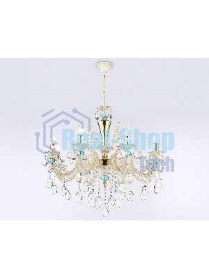 Светильник Ambrella light TR4926/8 GD/WH/CL золото/белый/прозрачный E14*8 max 40W D740*630