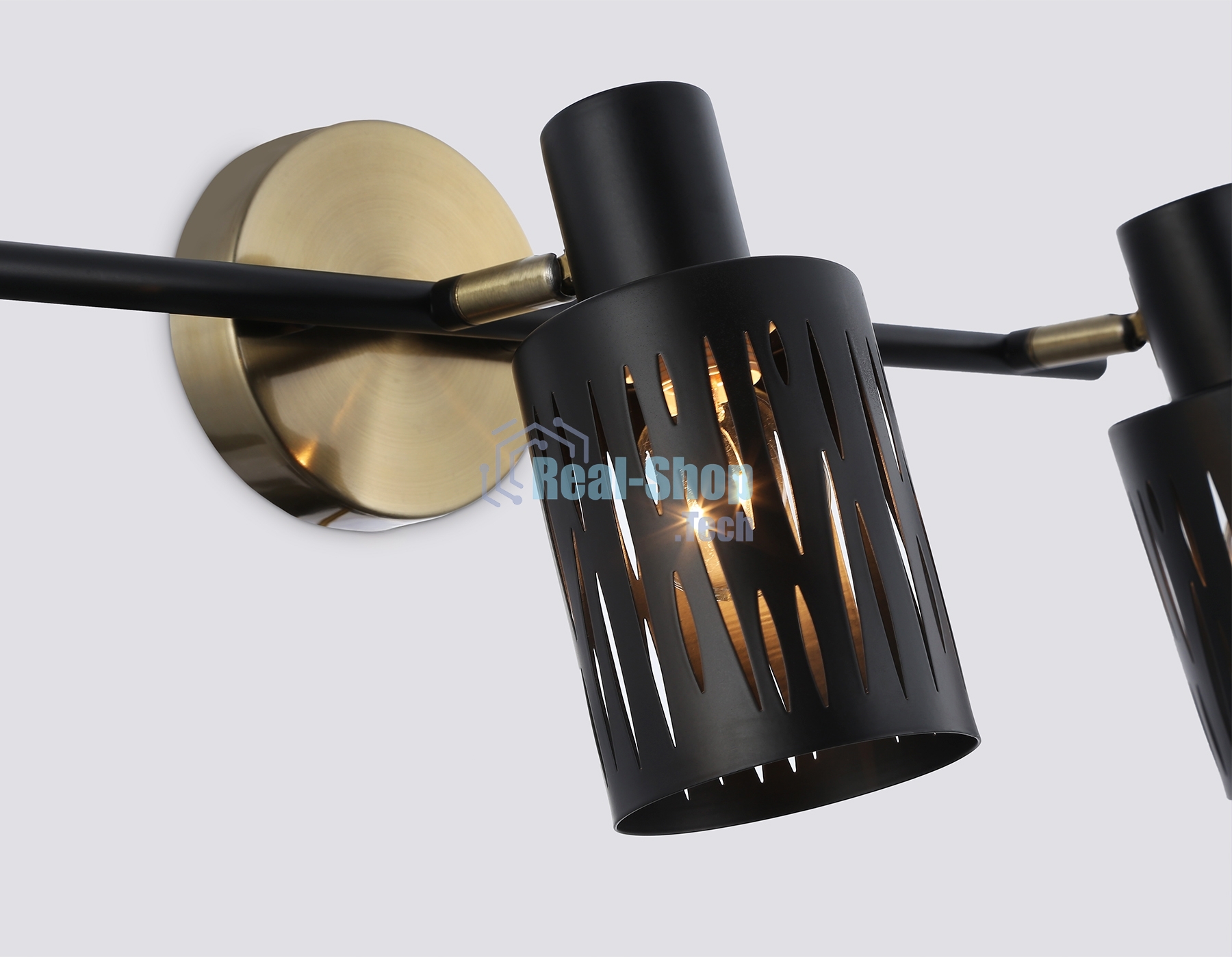 Светильник Ambrella light TR8669/3 BK/SB чёрный/бронза E14/3 max 60W 560*100*190