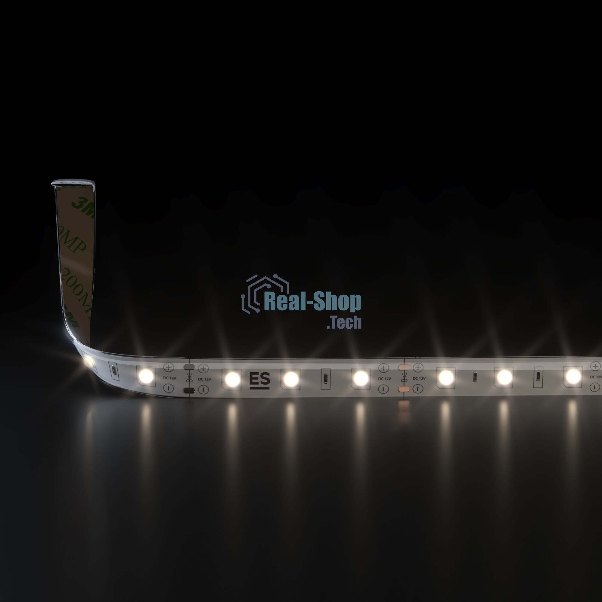 Лента светодиодная 2835 12V 60Led 4,8W IP65 / 60Led 4,8W IP65 3300K теплый белый