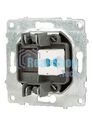 Ovivo Механизм роз. комп. 1-местн. (RJ45 CAT6), черный металлик, 600-000317-229