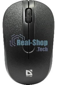 Мышь беспроводная Defender Datum MM-285 черный, 1600 dpi, радиоканал, USB, кнопки - 3