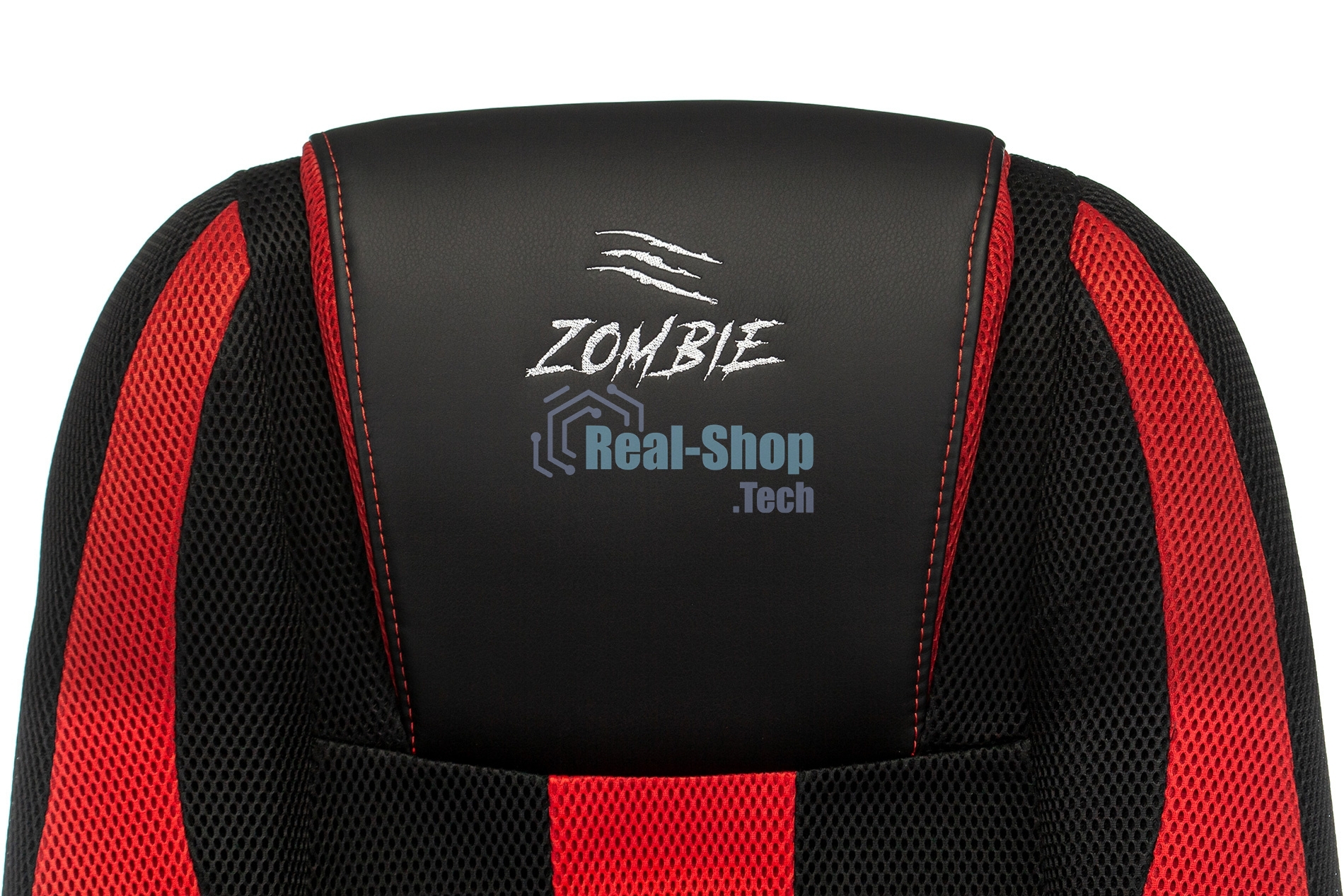 Кресло игровое Zombie 9 черный/красный, искусст.кожа/ткань, крестовина пластик