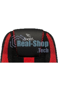 Кресло игровое Zombie 9 черный/красный, искусст.кожа/ткань, крестовина пластик