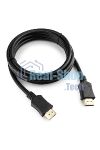 Кабель Cablexpert HDMI CC-HDMI4L-6, 19M/19M, v2.0, серия Light, позол.разъемы, экран, 1.8м, черный, пакет