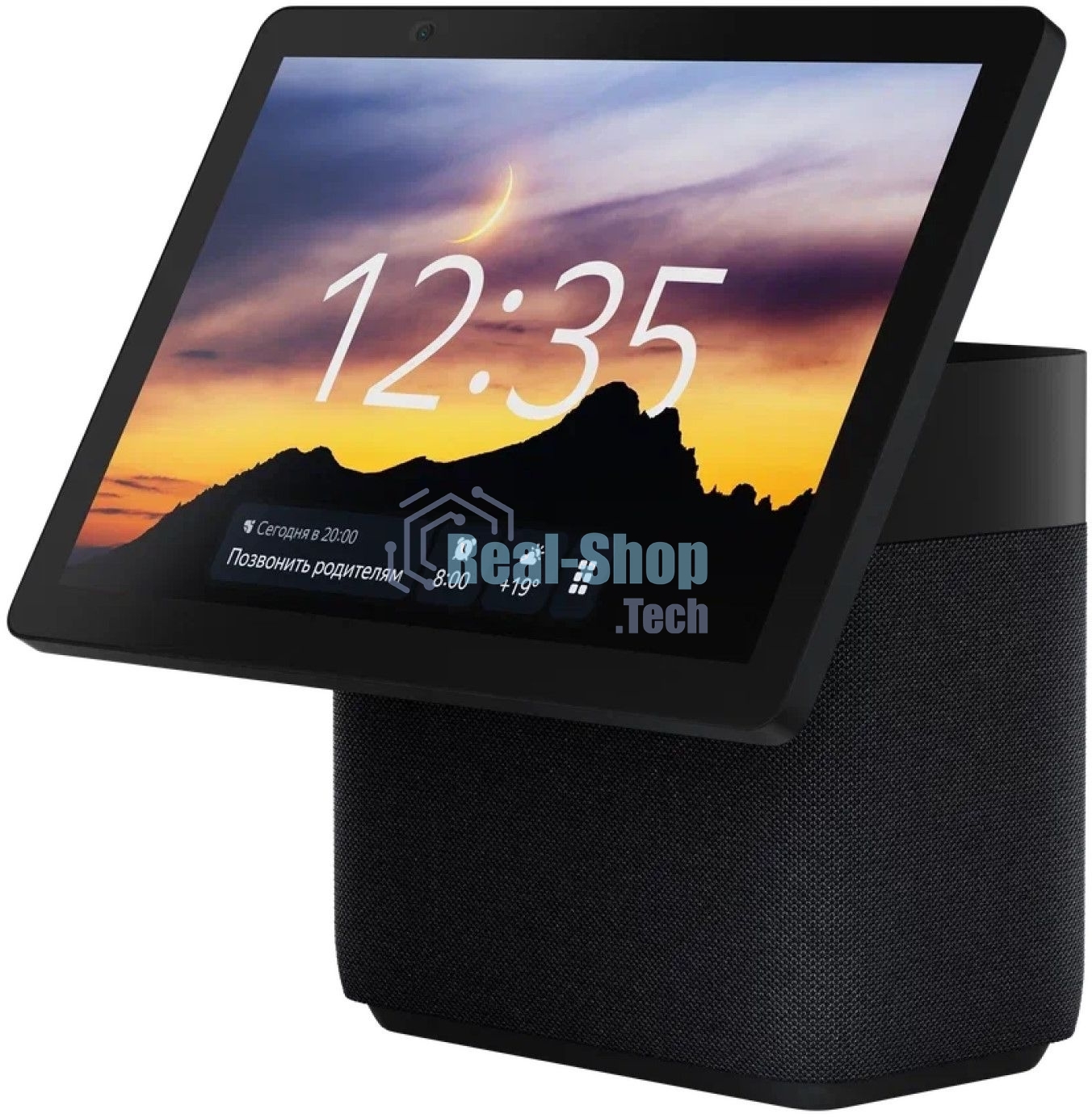 Умная колонка Яндекс Станция Дуо Макс, Zigbee, с дисплеем, 60Вт, с голосовым ассистентом Алиса на YaGPT, черный (YNDX-00055BLK)