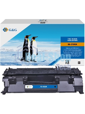 Картридж лазерный G&G GG-CF280A черный (2700 стр.) для HP LJ P2035/P2055d/Pro 400 M401/MFP M425