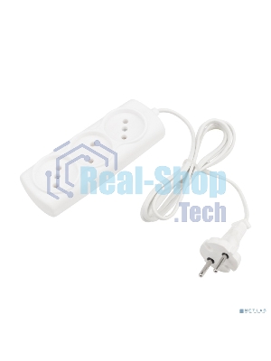 Удлинитель PROconnect STANDARD 3 гнезда, 1.5 м, 2х0.75 мм², б/з, белый