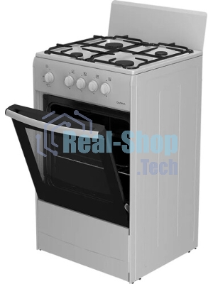 Плита газовая Darina S GM 441 001 W белый/черный, конфорок 4 шт, духовка 50 л, 50 см x 85 см x 51 см