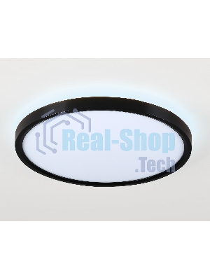 Потолочный светодиодный светильник Ambrella light FZ3055 BK черный IP44 33W+10W 6400+6400К D370*40 (Без ПДУ)