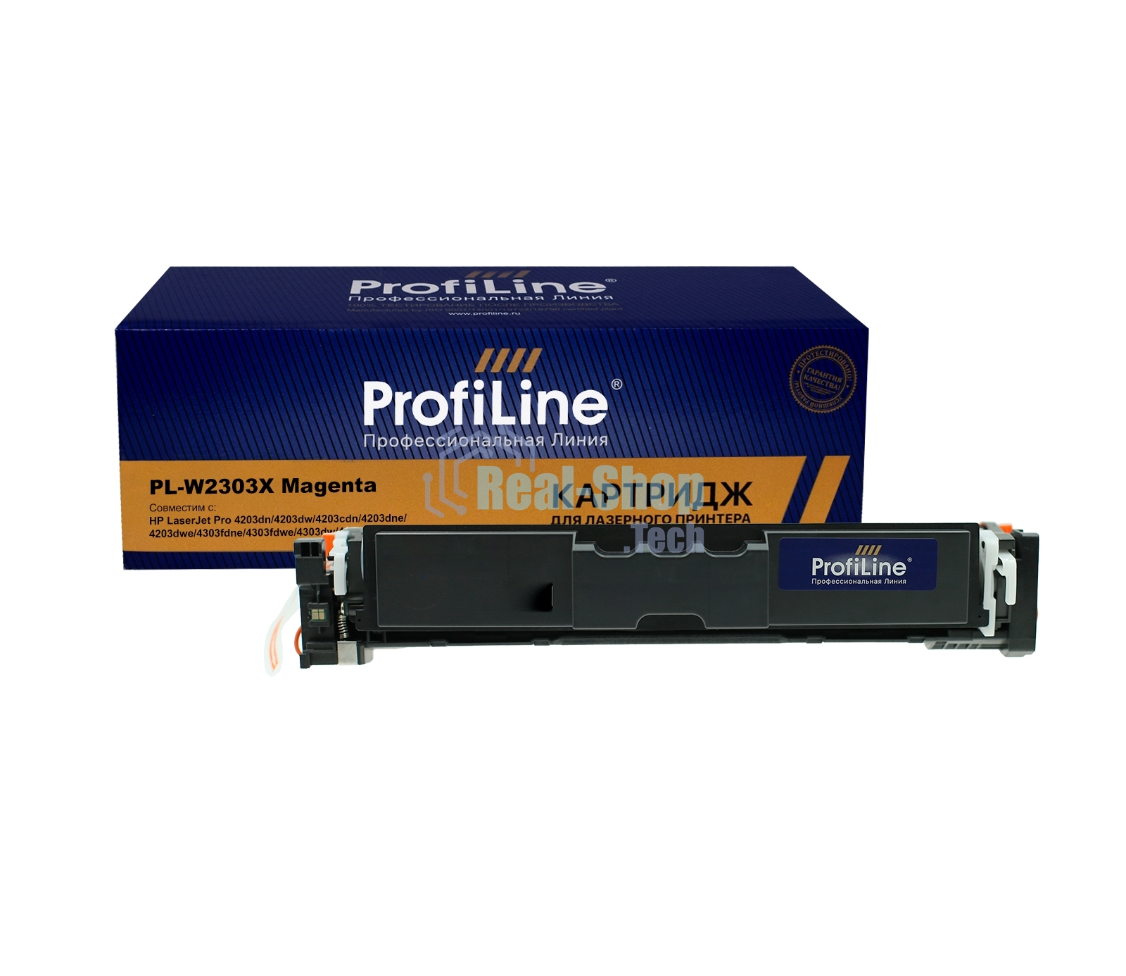 Картридж ProfiLine PL-W2303X для принтеров HP LaserJet Pro 4203dn/4203dw/4203cdn/4203dne/4203dwe/4303fdne/4303fdwe/4303dw/4303fdn/4303fdw Magenta 5500 копий