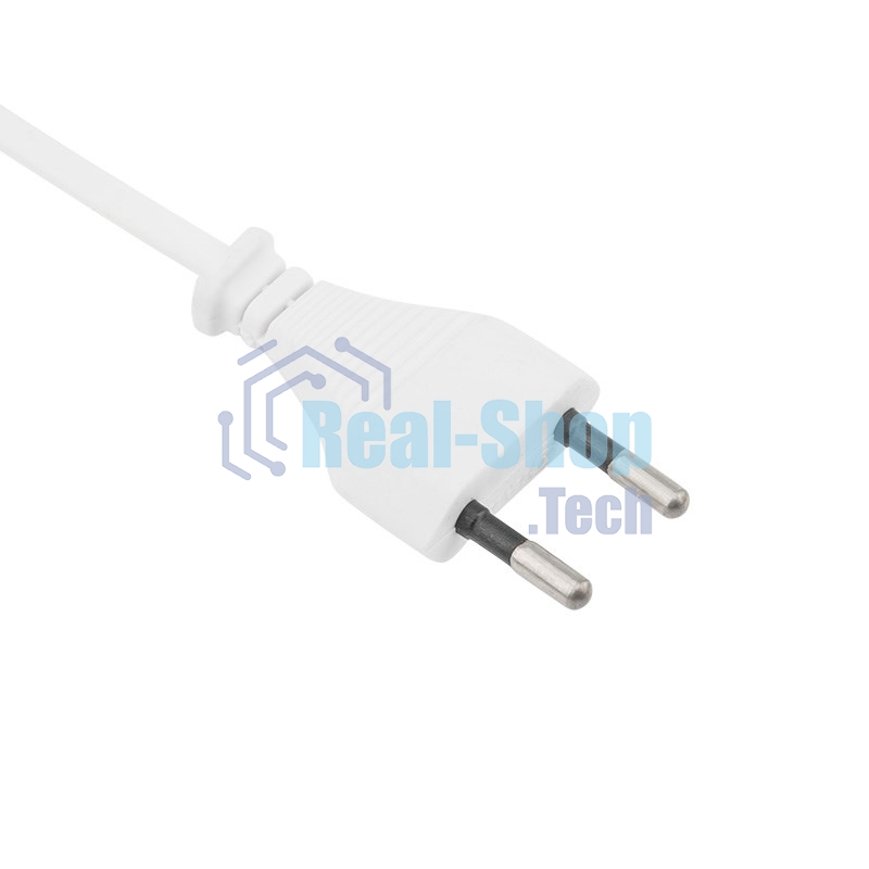 Шнур сетевой Rexant вилка плоская с выключателем, без розетки, кабель 2x0.5 мм², длина 1,8 метра, 2.5 A, белый