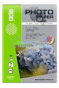 Фотобумага Cactus CS-MA618050 A6/180г/м2/50л./белый матовое для струйной печати