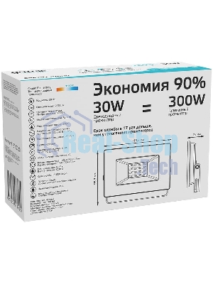 Прожектор светодиодный Gauss Elementary 30W 2695lm 4000К 200-240V IP65 черный LED
