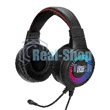 Гарнитура проводная полноразмерная игровая с микрофоном (гарнитура) ExeGate Gaming HS-520G (USB, 2x3.5мм, динамик 40мм, 20-20000Гц, длина кабеля 2.5м, регулировка громкости, RGb подсветка)