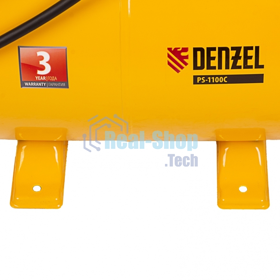 Насосная станция Denzel PS1100С 1100 Вт, 4500 л/ч, ресивер 24 л, подъем 46 м, чугун