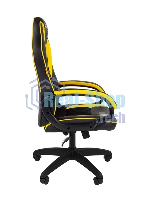 Кресло игровое Chairman game 16 Россия экопремиум черный/желтый (7028514)