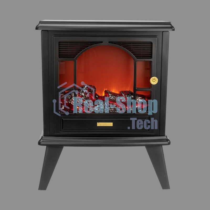 Светодиодный камин Neon-night Гранд Шале с эффектом живого огня 45х18х56см, работает от батареек 3хС (в комплект не входят) или от USB (в комплекте), черный