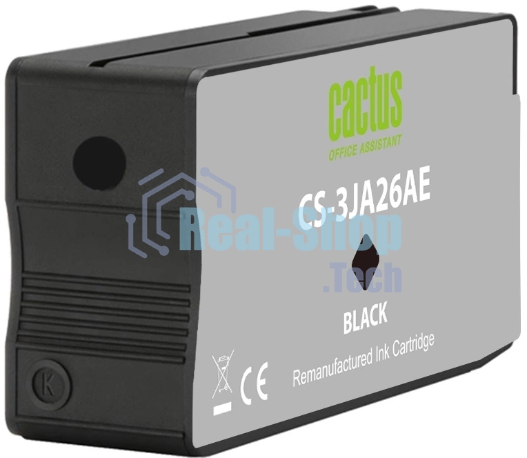 Картридж струйный Cactus CS-3JA26AE 963 черный (23 мл) для HP OfficeJet 9010/9012/9013/9014