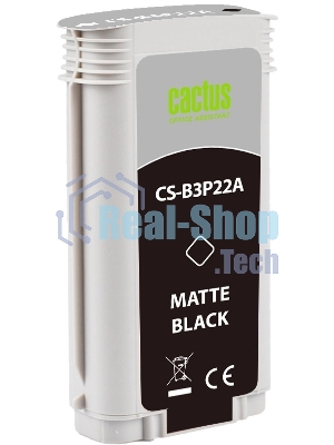 Картридж струйный Cactus CS-B3P22A №727 черный матовый (130 мл) для HP DJ T920/T1500/T2530