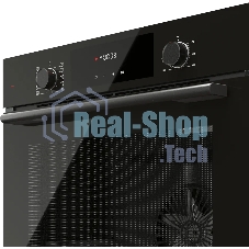 Встраиваемый духовой шкаф Kuppersberg HF 609 B, High-Tech, объем 80 л, 10 режимов работы, телескопические направляющие, цифровой таймер, 2 стекла в дверце, утапливаемые переключатели, энергоэффективность А, черный