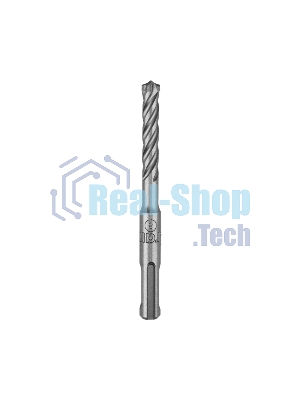 Бур по бетону Kranz SUPER 8x110 мм, профессиональный, цельная крестовая пластина, SDS PLUS