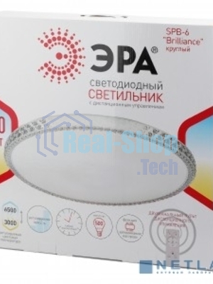 Светодиодный светильник ЭРА SPB-6 Brilliance R 70 70Вт 3000-6500К 5950 Лм с пультом ДУ 500x77 мм