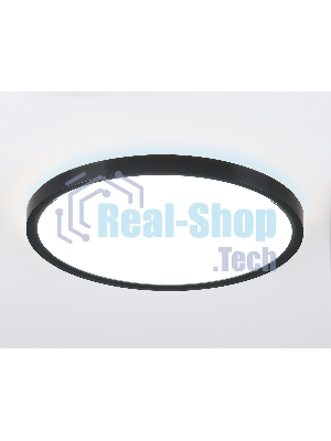 Потолочный светодиодный светильник Ambrella light FZ3055 BK черный IP44 33W+10W 6400+6400К D370*40 (Без ПДУ)