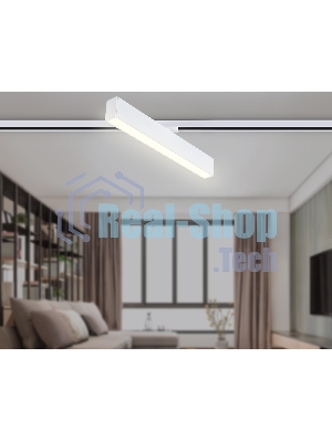 Трековый однофазный светильник Ambrella light GL6769 WH белый LED 24W 3000K 600*22*48