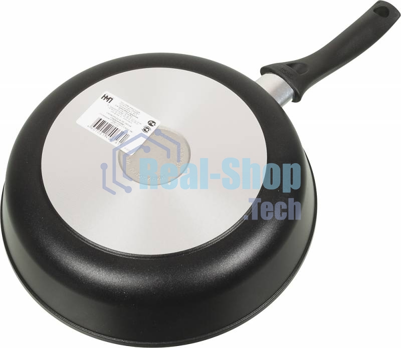 Сковорода НМП 6126 круглая/покрытие антипригарное/ручка несъемная (без крышки) черный
