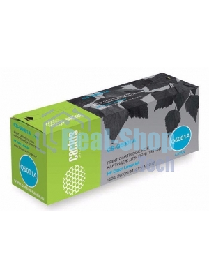 Картридж лазерный Cactus CS-Q6001A голубой (2000 стр.) для HP 1600/2600N/M1015/M1017