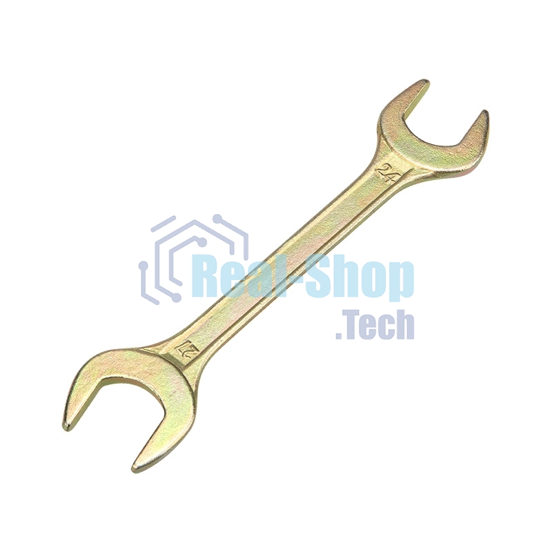 Ключ гаечный рожковый Rexant 24х27 мм, желтый цинк