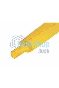 Трубка термоусадочная Rexant 30.0/15.0 1м желтый