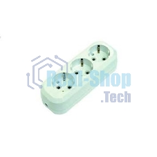 Колодка удлинителя 3 гнезда с заземлением MAKEL MGP131