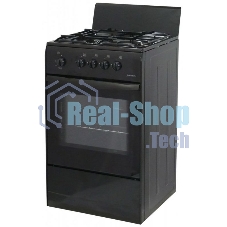 Плита газовая Darina S GM 441 001 At антрацит/черный, конфорок 4 шт, духовка 50 л, 50 см x 85 см x 51 см