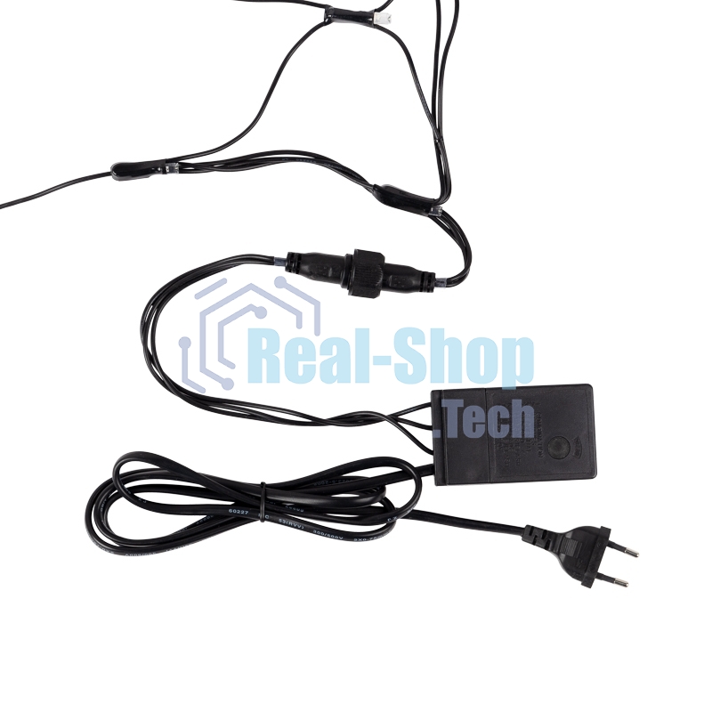 Гирлянда Neon-night Сеть 2х2х1.5 м, свечение с динамикой, прозрачный ПВХ, 136 LED, 230 В, цвет свечения белый