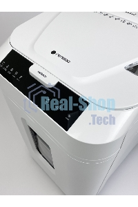 Шредер Heleos АП40-5 белый с автоподачей (секр.P-5) фрагменты 180лист. 37лтр. скрепки скобы пл.карты