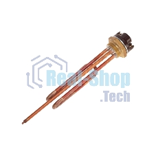 Нагревательный элемент для бойлера Rexant ТЭН, RCT-2500 Вт, фланец М6, 42 мм, с терморегулятором 70 градусов и уплотнительным кольцом