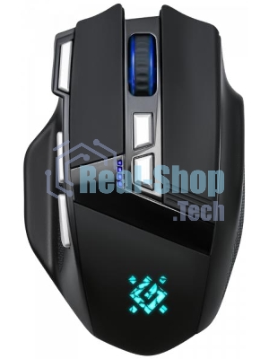 Мышь беспроводная Defender Knight GM-885 черный, 3200 dpi, радиоканал, USB, кнопки - 8