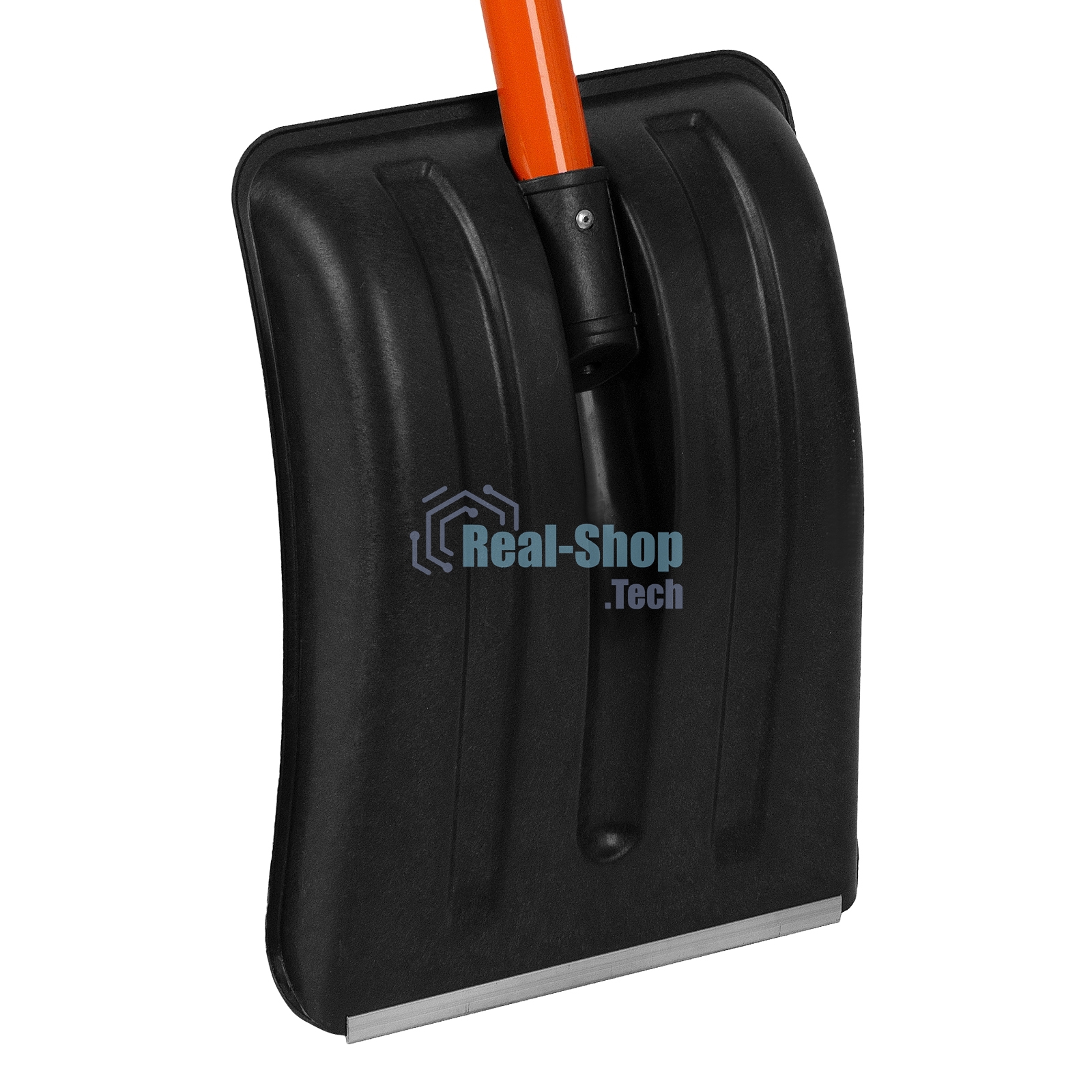 Лопата для уборки снега полипропиленовая, 275х365х790 мм, стальной черенок, Stels