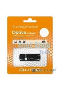 Флешка USB QUMO 8Gb, Optiva 02 Black QM8GUD-OP2 черный