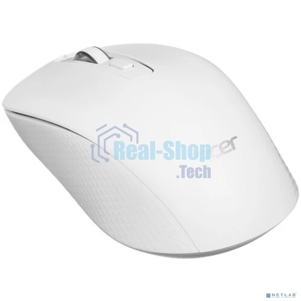 Мышь беспроводная Acer OMR309 белый, 1600 dpi, радиоканал, USB, кнопки - 4